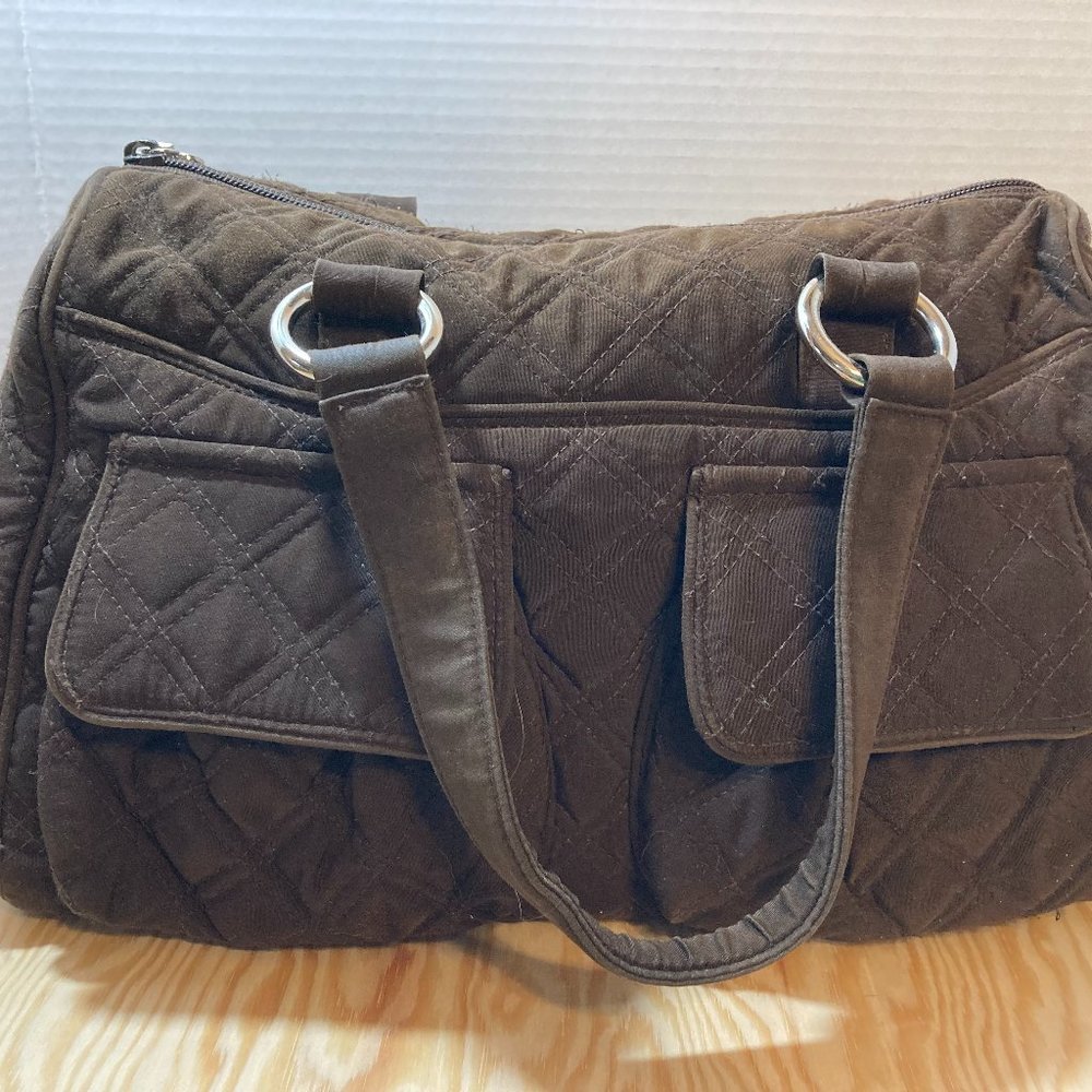 Vera Bradley Microfiber Cargo Satchel Bag